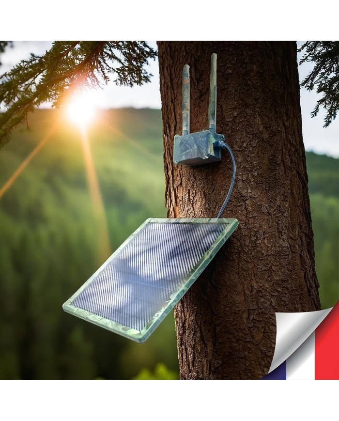 Routeur 3G 4G WiFi autonome solaire batterie couleur camouflage