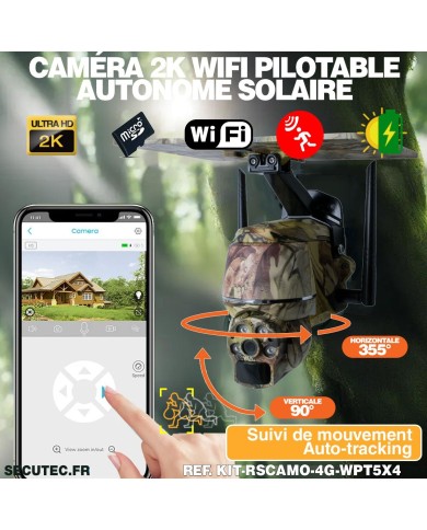 Kit vidéosurveillance camouflage 4G autonome 4 caméras ptz solaires Kit vidéosurveillance camouflage 4G autonome 4 caméras ptz solaires
