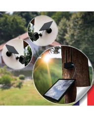 Kit vidéosurveillance 4G autonome 2 caméras solaires WIFI UHD 2K 128Go