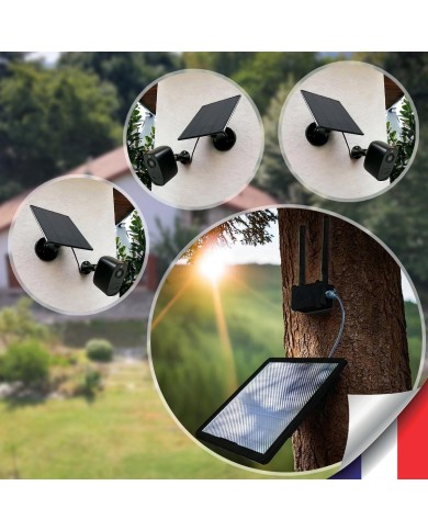 Kit vidéosurveillance 4G autonome solaire 3 caméras WIFI 2K  128Go Kit vidéosurveillance 4G autonome solaire 3 caméras WIFI 2K  128Go