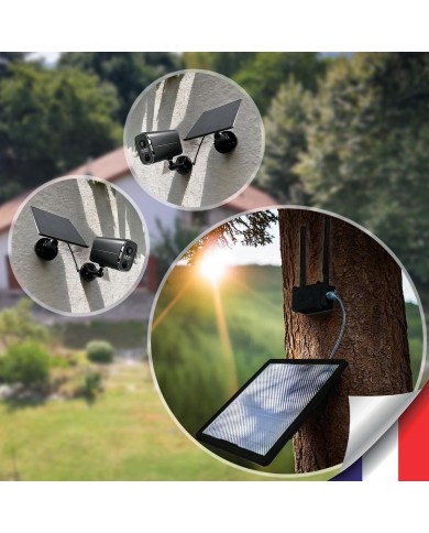 Kit vidéosurveillance 3G 4G autonome 2 caméras solaires WIFI UHD 2K Kit vidéosurveillance 3G 4G autonome 2 caméras solaires WIFI UHD 2K