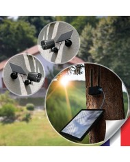 Kit vidéosurveillance 3G 4G autonome 2 caméras solaires WIFI UHD 2K