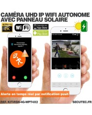 Kit vidéosurveillance 3G 4G autonome 2 caméras pilotables solaires WIFI 2K 128Go Kit vidéosurveillance 3G 4G autonome 2 caméras pilotables solaires WIFI 2K 128Go